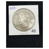 1925 Peace Silver Dollar Coin