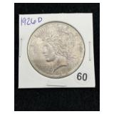 1926 D Peace Silver Dollar Coin