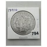 1891 O Morgan Silver Dollar Coin