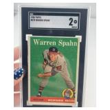 1958 Topps Warren Spahn Baseball Card