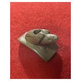 Bird Effigy Stone Pipe Indian Artifact Arrowhead