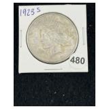 1923 S Peace Silver Dollar Coin