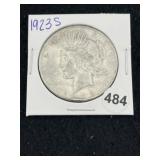 1923 S Peace Silver Dollar Coin