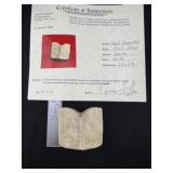 Ridged Bannesrtone with Thomas Matthews COA from C