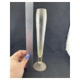 Glass Vase with Sterling Silver Bottom