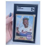 1968 Topps Hank Aaron Baseball Card