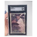 1957 Topps Willie Mays Baseball Card