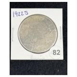 1922 S Peace Silver Dollar Coin