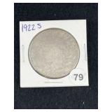 1922 S Peace Silver Dollar Coin