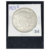 1923 D Peace Silver Dollar Coin