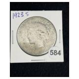 1923 S Peace Silver Dollar Coin