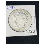 1924 S Peace Silver Dollar Coin