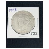 1923 Peace Silver Dollar Coin