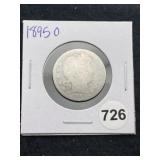 1895 O Barber Quarter Silver Coin