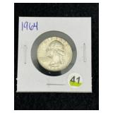 1964 Washington Quarter Silver Coin