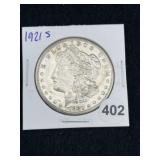 1921 S Morgan Silver Dollar Coin