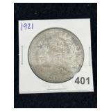1921 Morgan Silver Dollar Coin