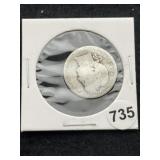 1900? Barber Quarter Silver Coin