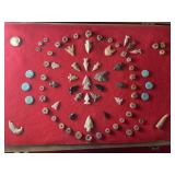 Group of Exceptionally Nice Arrow Points & Beads f