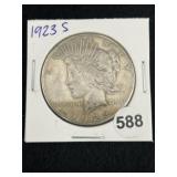 1923 S Peace Silver Dollar Coin