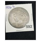 1926 S Peace Silver Dollar Coin
