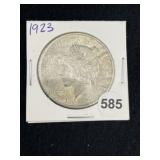 1923 Peace Silver Dollar Coin
