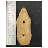 Beaver Effigy Boatstone Indian Artifact Arrowhead