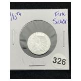 1/10th Fine Silver Coin