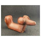 Red Stone Popeyed Birdstone Indian Artifact Arrowh