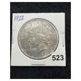 1922 Peace Silver Dollar Coin