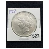 1922 Peace Silver Dollar Coin