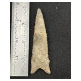 Dalton Indian Artifact Arrowhead