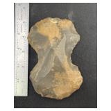 Chipped Axe Indian Artifact Arrowhead