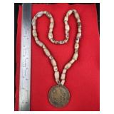 Georgivs the II Peace Medal with Trade Bead Neckla