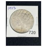 1923 Peace Silver Dollar Coin