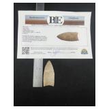 Clovis with Jeff Baker COA from Texas Boone Chert