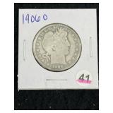 1906 O Barber Half Dollar Silver Coin