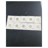 Group of Barber Dimes