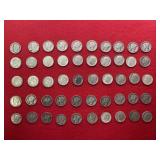 50 Silver Roosevelt Dimes & Mercury Dimes