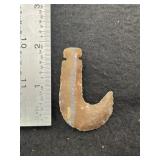 Flint Hook Indian Artifact Arrowhead