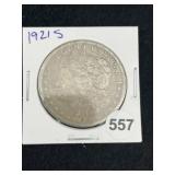 1921 S Morgan Silver Dollar Coin