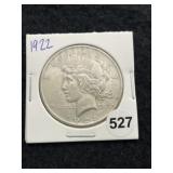1922 Peace Silver Dollar Coin