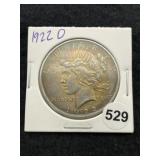 1922 D Peace Silver Dollar Coin