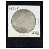 1923 D Peace Silver Dollar Coin