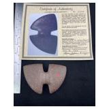 Winged Bannerstone with Byron Anderson COA from Pi