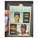 1965 Topps Bob Chance Tommy John Baseball Card