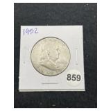 1952 Franklin Half Dollar Silver Coin