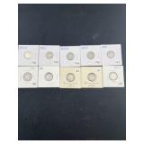 Group of Winged Liberty Head Dimes