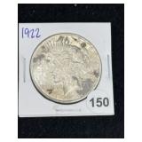 1922 Peace Silver Dollar Coin
