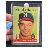 Topps Ed Mathews Baseball Card
